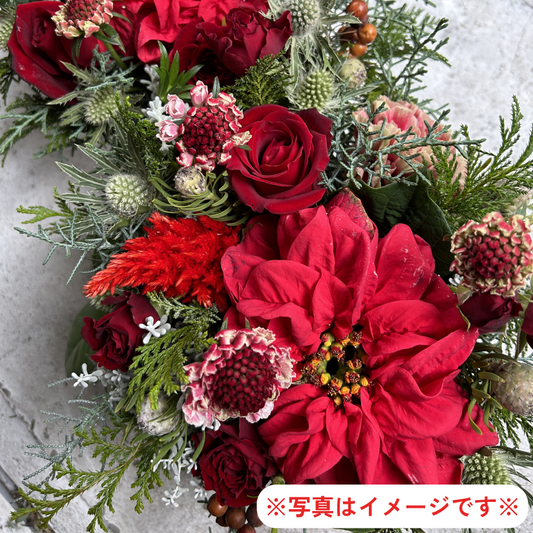 季節のアレンジメント～赤系～