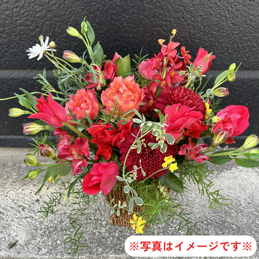 季節のアレンジメント～赤系～